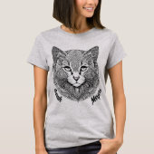Katze Mandala Tシャツ (正面)