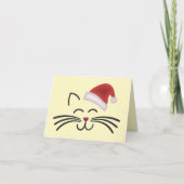 Katze Nikolaus Mütze Cat Santa Hat カード (正面)