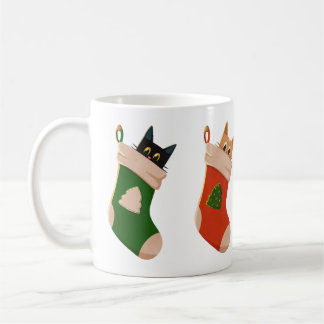 Katzen in Strümpfen コーヒーマグカップ