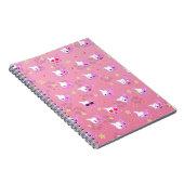 Katzen - Kätzchen - Comickatzen Muster Design  ノートブック (右側)