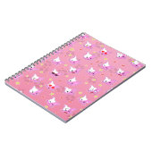 Katzen - Kätzchen - Comickatzen Muster Design  ノートブック (左側)