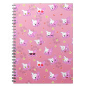 Katzen - Kätzchen - Comickatzen Muster Design  ノートブック (正面)