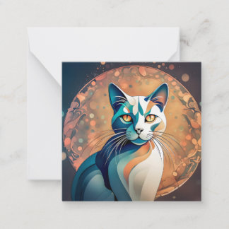Katzenaugen schauen dich an ノートカード