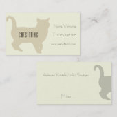 katzenbetreuung 名刺 (正面/裏面)