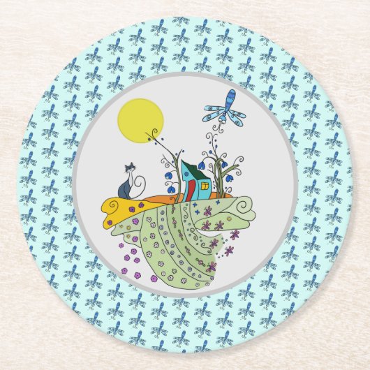 Katzenhaus ラウンドペーパーコースター (正面)