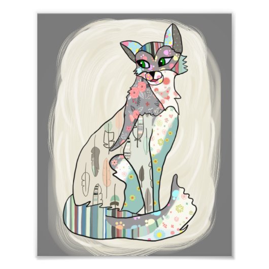 Katzenschönheit フォトプリント (正面)