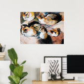 Katzenstudien(Cat勉強) 1909 ポスター (ホームオフィス)