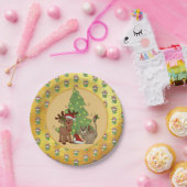 Katzenweihnachten ペーパープレート (パーティー)