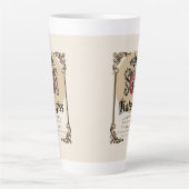 Katzpiss – ドイツのパロディワインラベルラテカップ カフェラテマグ (正面)