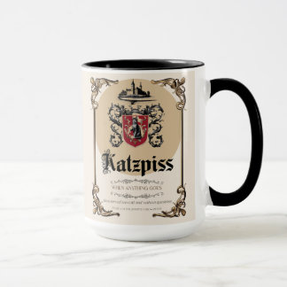 Katzpiss Mug – ドイツのパロディーワインラベル マグカップ