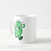 Kauの緑 コーヒーマグカップ (正面左)