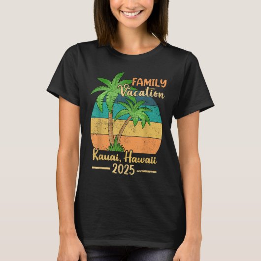 Kauai Hawaii Beach Family Vacation 2025 Summer  Tシャツ (正面)