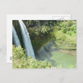 Kauai Hawaii WailuaFalls ポストカード (正面/裏面)