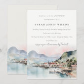 Kauai Hawaii Watercolor Landscape Birthday 招待状 (正面/裏面)