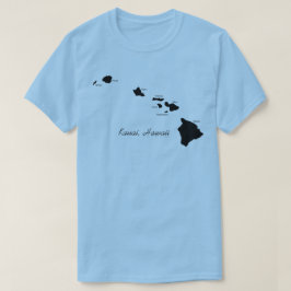Kauai Hawaii With Hawaiian Islands Tシャツ