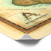 Kauai Map ポスター (角)