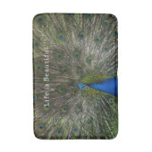 Kauai Peacock バスマット (正面縦)