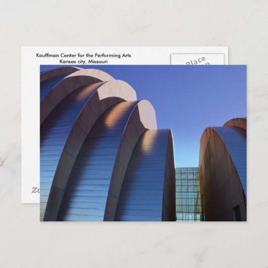 Kauffmanの中心のカーブおよび影、カンザスシティ ポストカード (正面/裏面)