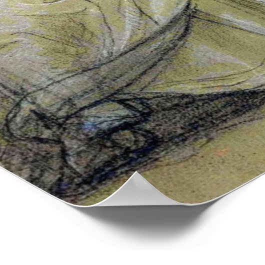 Kauffman – 立女勉強 ポスター (角)