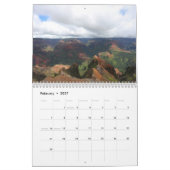 Kauiからの自然の写真 カレンダー (2月 2027)