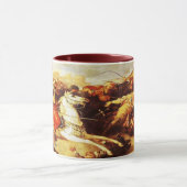 Kaur -シーク教徒の歴史的芸術#5 -あずき色 マグカップ (中央)