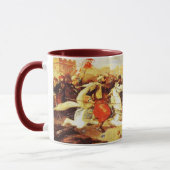 Kaur -シーク教徒の歴史的芸術#5 -あずき色 マグカップ (左)