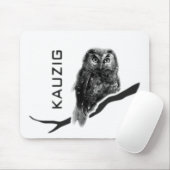 Kauz Eule Uhu käuzchen owl bird kauzig マウスパッド (マウス)