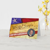 Kavanaughの最高裁裁判官を確認して下さい カード (黄色い花)