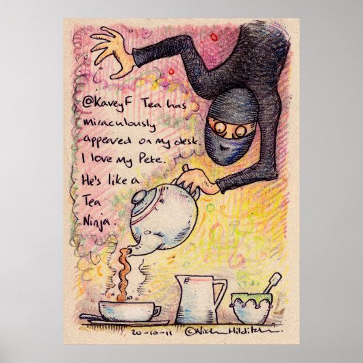 @KaveyF's irkafirkaプリント ポスター (正面)