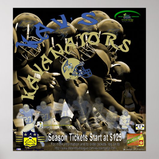 Kav's Kavanatorsチームポスター ポスター (正面)