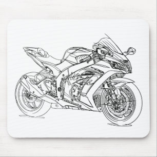 Kawの忍者ZX10R 2017年 マウスパッド