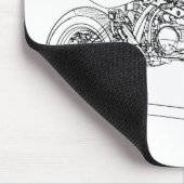 Kaw KSR 110 マウスパッド (コーナー)