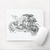 Kaw Z1000 2014年 マウスパッド (マウス)