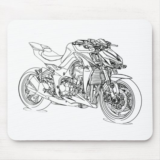 Kaw Z1000 2014年 マウスパッド (正面)