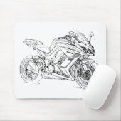 Kaw Z1000sx 2011年 マウスパッド (マウス)