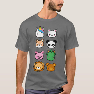 KAWA ANMALS ファミリー Tシャツ