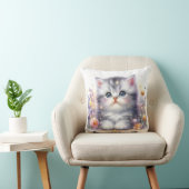 kawai cat watercolor クッション (椅子)