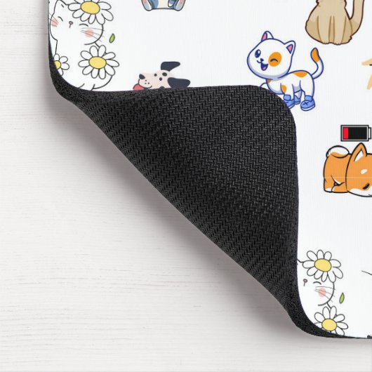 Kawai Pet Lover Mouse Pad マウスパッド (コーナー)