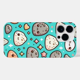 Kawaii Aesthetic iPhone Case – Teal Background iPhone 14 Pro Maxケース