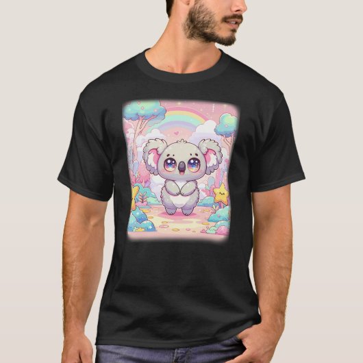 Kawaii Aesthetic Koala Bear Lover Shirt Kawaii Koa Tシャツ (正面)