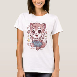 kawaii animal sticker tシャツ