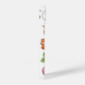 Kawaii Animals & Food Stickers – Cute Cartoon Stic iPhoneケース (右側面)