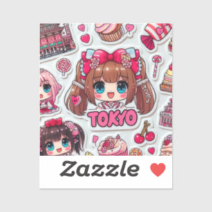 Kawaii Anime Art Japanese Pop Culture シール