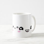 Kawaii Anime Faces Mug – Cute & Expressive Charact コーヒーマグカップ (正面右)