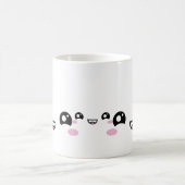 Kawaii Anime Faces Mug – Cute & Expressive Charact コーヒーマグカップ (中央)