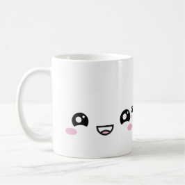 Kawaii Anime Faces Mug – Cute & Expressive Charact コーヒーマグカップ