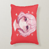 Kawaii Anime Girl Valentine Sweatshirt アクセントクッション (正面(垂直))