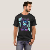 Kawaii Antisocial Emo Cat Pastel Goth Menhera Anim Tシャツ (正面フル)
