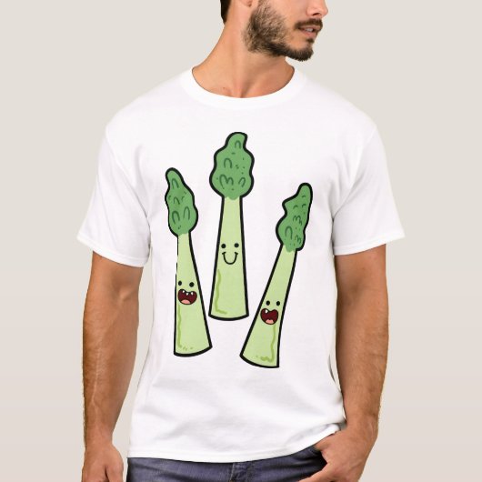 Kawaii Asparagus Tシャツ (正面)
