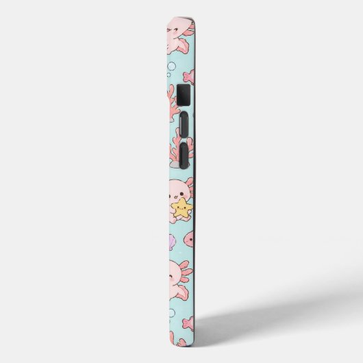 Kawaii Axolotl Ocean Pattern Phone Case Case-Mate iPhoneケース (裏面 / 左)